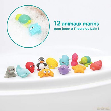 Ludi - Bath animals - 12 pcs - LU2174