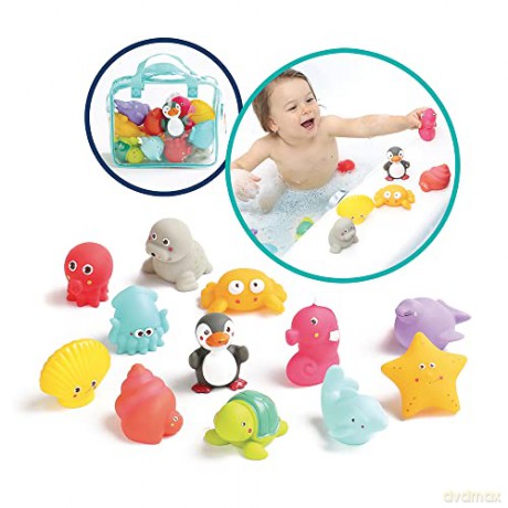 Ludi - Bath animals - 12 pcs - LU2174