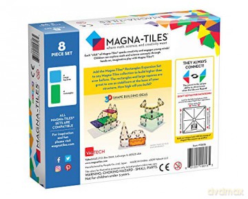 MAGNA-TILES Rectangles 8 pcs expansion set (90218)