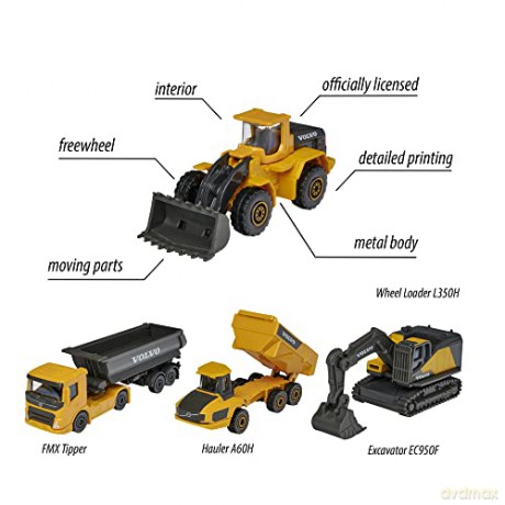 Majorette - Volvo Construction Giftset (4 pcs) (212057287SDN)