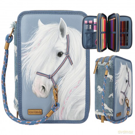 Miss Melody Triple Pencil Case DENIM (0412871)