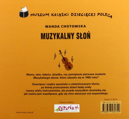 Muzykalny Słoń - Wanda Chotomska [KSIĄŻKA]
