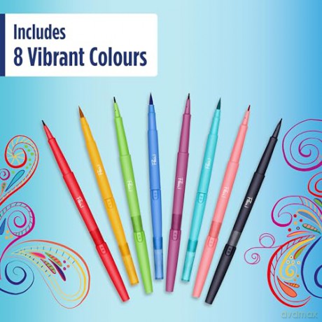 Paper Mate - Flair Dual felt tip pen 8-Blister (2199386)