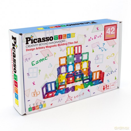 Picasso Tiles - Artistry Magnetic Tiles set (42 pcs) (PT42)