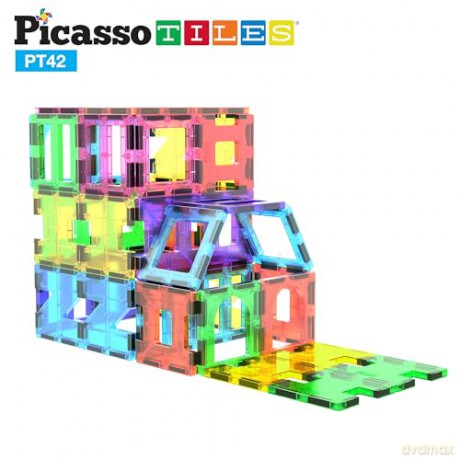 Picasso Tiles - Artistry Magnetic Tiles set (42 pcs) (PT42)