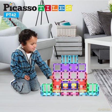 Picasso Tiles - Artistry Magnetic Tiles set (42 pcs) (PT42)