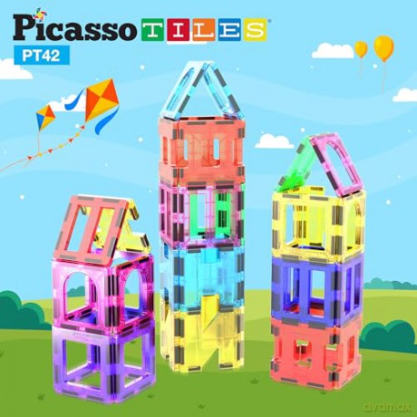 Picasso Tiles - Artistry Magnetic Tiles set (42 pcs) (PT42)