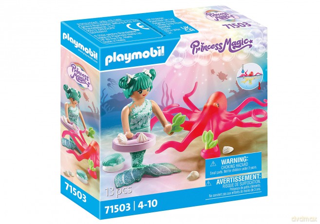 Playmobil - Mermaid with Colour-Changing Octopus (71503) [FIGURKA]