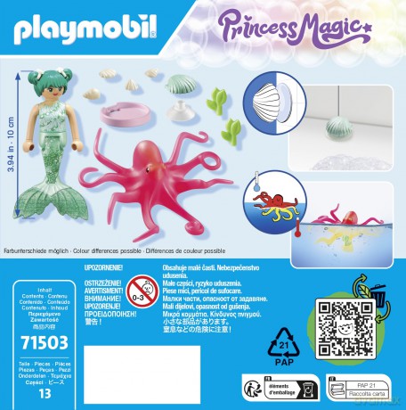 Playmobil - Mermaid with Colour-Changing Octopus (71503) [FIGURKA]