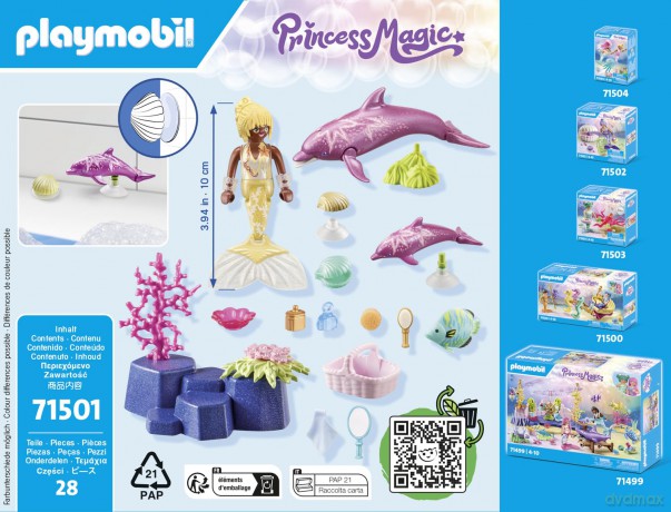 Playmobil Princess Magic 71501 Syrenka Z Delfinami (71501) [FIGURKA]