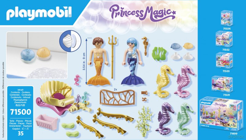 Playmobil - Mermaid with Seahorse Carriage (71500) [FIGURKA]