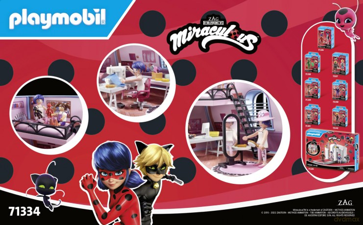 Playmobil - Miraculous: Marinette's Loft (71334) [FIGURKA]