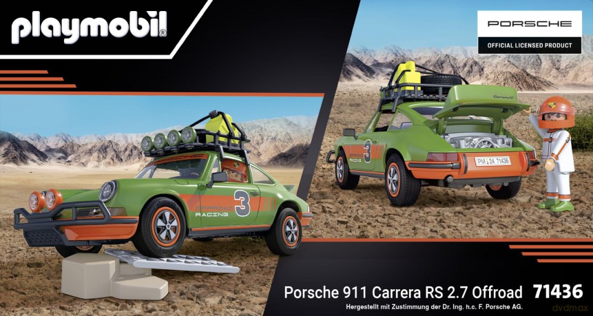 Playmobil - Porsche 911 Carrera RS 2.7 Off-road Edition (71436) [FIGURKA]