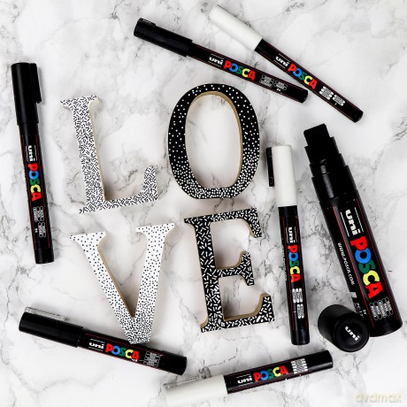 Posca - 8 Nib Size White Set (401618)