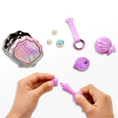 Real Littles Tiny Tins, Real Metal Tin With 4 Charms, Includes Real Working Stationery (30496)