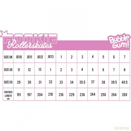 Rookie Rollerskates - Bubblegum - Size 31 (RKE-SKA-2602)