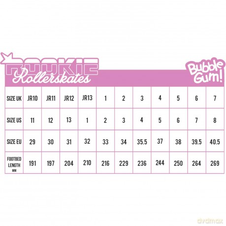 Rookie Rollerskates - Bubblegum - Size 31 (RKE-SKA-2602)