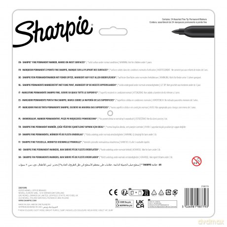 Sharpie - Permanent Marker Fine Glam Pop 24-Blister (2198779)