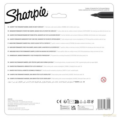 Sharpie - Permanent Marker Fine Glam Pop 34-Blister (2198891)