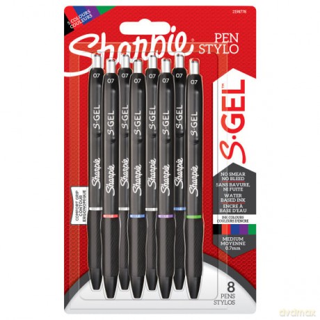 Sharpie - S-Gel 0,7 mm 8-Blister (2198778)