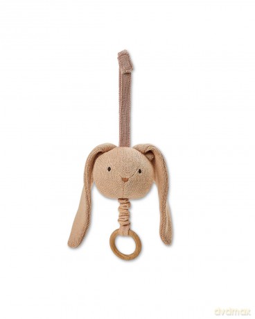 Smallstuff - Music Mobile Rabbit Rose Peach Knit