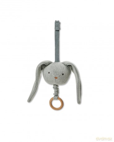 Smallstuff - Music Mobile Rabbit Soft Blue Knit