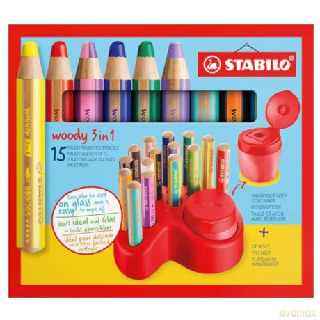 Stabilo - 3 in 1 Premium woody desk set (208549)