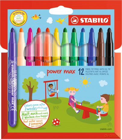 Stabilo - Power Max Pens (12 pcs) (208593)