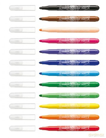 Stabilo - Power Max Pens (12 pcs) (208593)
