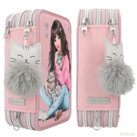 TOPModel Triple Pencil Case Kitten (0411754)