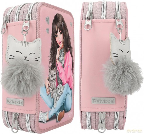 TOPModel Triple Pencil Case Kitten (0411754)
