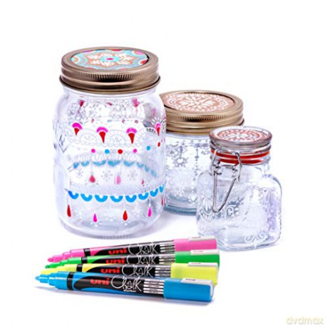 Uni - Chalkmarker 5M - Assorted colors, 8 pc