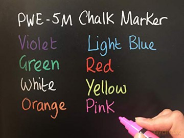 Uni - Chalkmarker 5M - Assorted colors, 8 pc