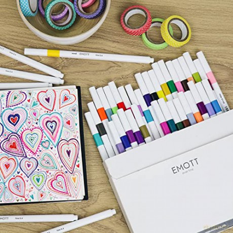 Uni - Emott Fineliner - 40 Assorted