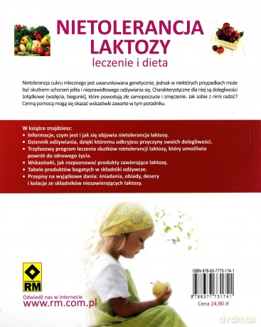 Nietolerancja Laktozy Leczenie i Dieta - Doris Fritzsche [KSIĄŻKA]
