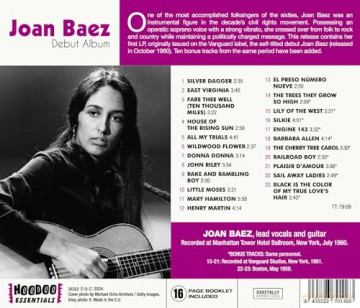 Joan Baez: Debut Album (+10 Bonus Tracks) [CD]