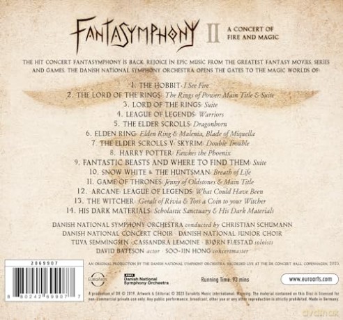 Danish National Symphony Orchestra: Fantasymphony II - A Concert Of Fire And Magic [CD]