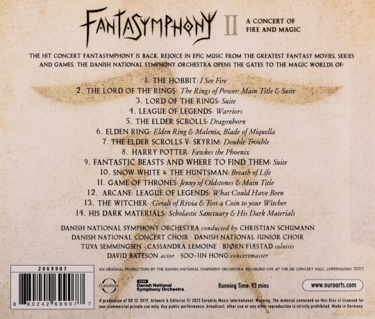 Danish National Symphony Orchestra: Fantasymphony II - A Concert Of Fire And Magic [CD]