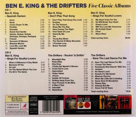 Ben E King & The Drifters: Five Classic Albums [2CD]