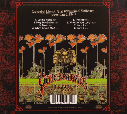 Quicksilver Messenger Service: Live At The Winterland Ballroom - December 1. 1973 [CD]