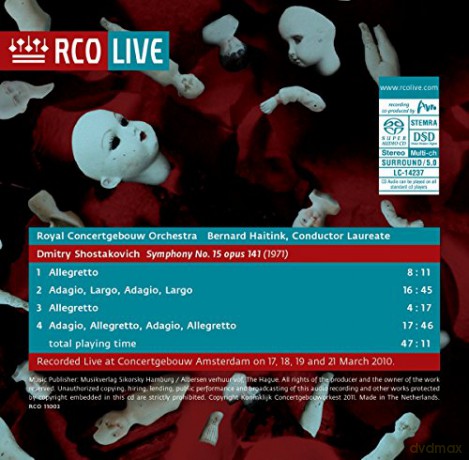 Royal Concertgebouw Orchestra: Shostakovich: Symphony No. 15 [CD]