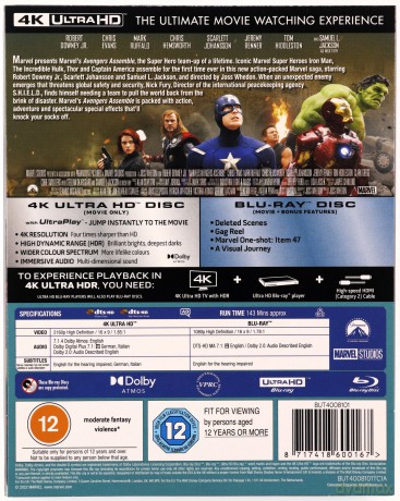Avengers Assemble (Avengers: Zjednoczeni) (Limited) (steelbook) [Blu-Ray 4K]+[Blu-Ray]