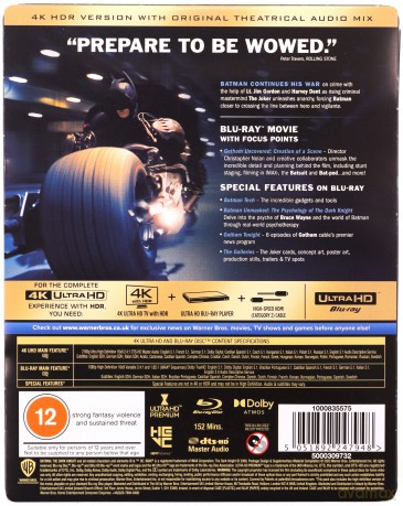Mroczny Rycerz (Limited) (steelbook) [Blu-Ray 4K]+[Blu-Ray]