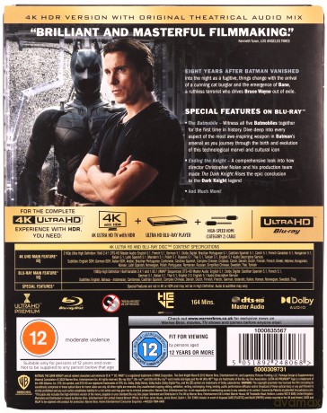 Mroczny Rycerz powstaje (Limited) (steelbook) [Blu-Ray 4K]+[Blu-Ray]