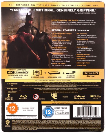 Batman - Początek (Limited) (steelbook) [Blu-Ray 4K]+[Blu-Ray]