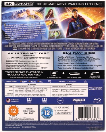 Doctor Strange (Limited) (steelbook) [Blu-Ray 4K]+[Blu-Ray]