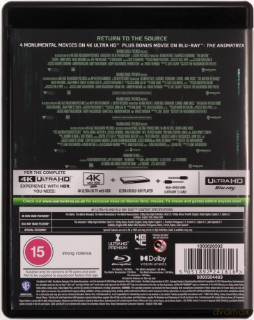 The Matrix Ultimate Collection (4 Films + Animatrix) [4xBlu-Ray 4K]+[4xBlu-Ray]