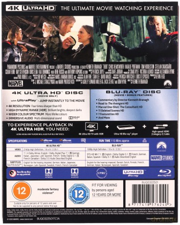 Thor (Limited) (steelbook) [Blu-Ray 4K]+[Blu-Ray]