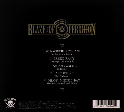 Blaze Of Perdition: Upharsin (digipack) [CD]