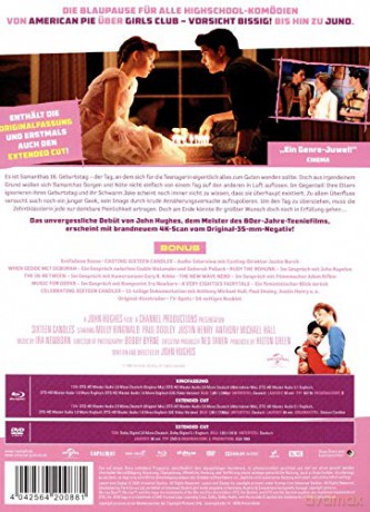 Sixteen Candles (Szesnaście świeczek) (mediabook) [Blu-Ray]+[DVD]